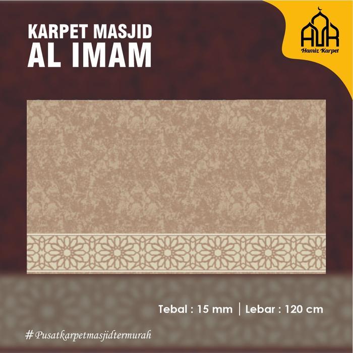 Huniz Karpet Karpet Sajadah Masjid Al Imam Meteran Tebal 15 Mm Lebar 120 Cm Bahan Polypropylene Heat