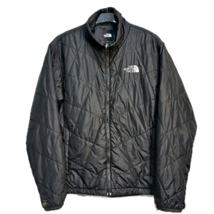Jaket Puffer Kasual Outdoor The North Face Hitam Size M
