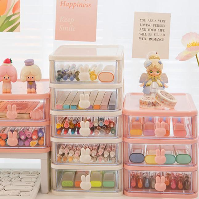 BISA 6363 Laci Susun Organizer Bahan Akrilik / Rak Tempat Kosmetik / Rak Susun Organizer Akrilik Pe