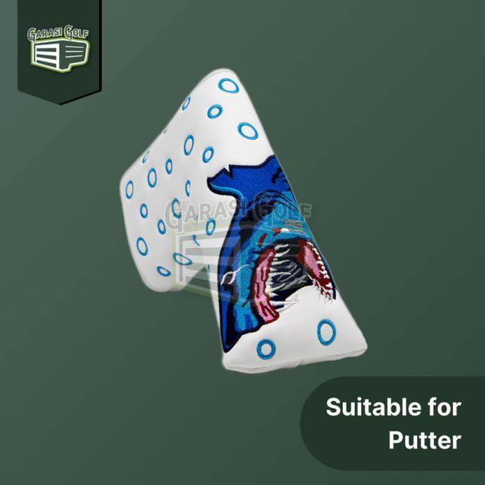 PREMIUM Shark Putter Blade Head Cover Golf - Penutup Sarung Stick Club