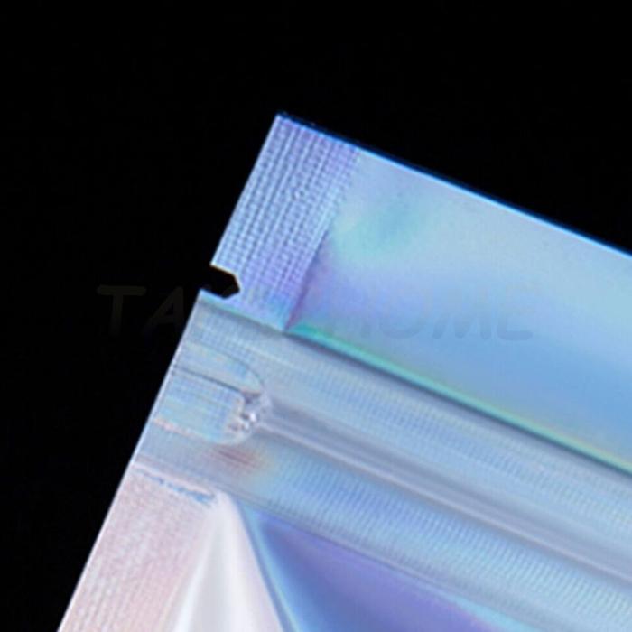 Plastik Klip Hologram Flat / Ziplock Hologram Foil / Platik Klip Kemasan Aksesoris