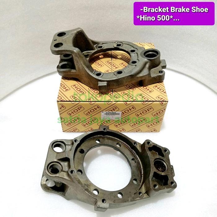 bracket brake shoe dudukan kampas rem belakang hino 500