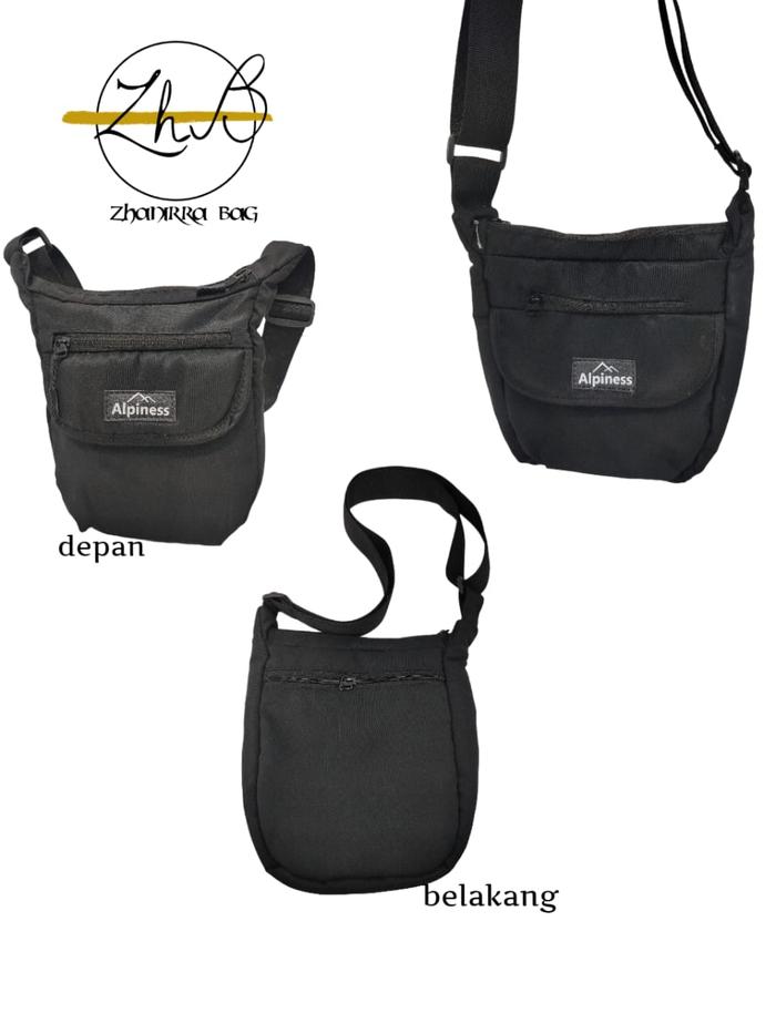 ZHANIRRA_BAG Tas selempang pria-tas bahu HARUKI bahan parasut- slingbag cowok