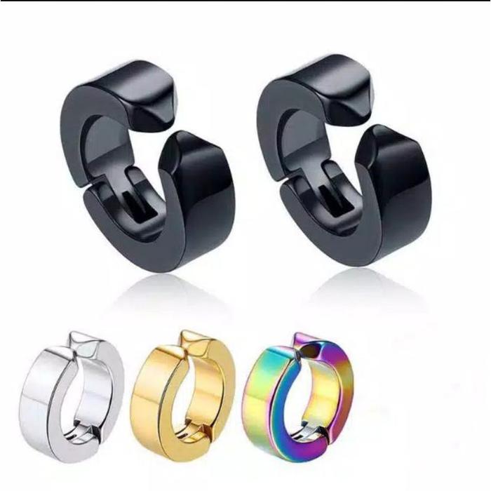 Anting Titanium Model Jepit Pria Terbaru - Earrings tiffany and co earrings anting jepit