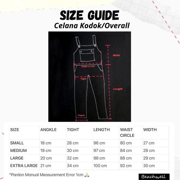 Wearpack Baju Overall Time Series Ack Beachwell Bali Baju Kodok Pria