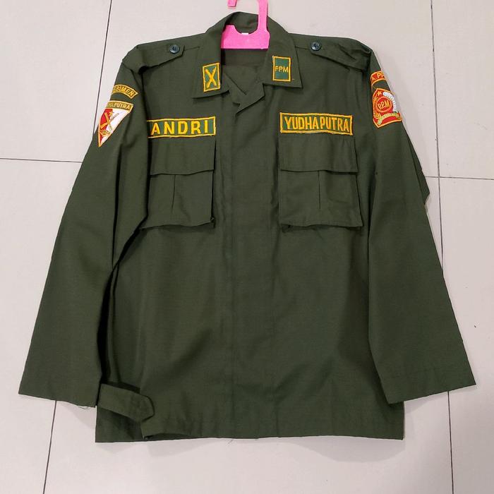 stelan seragam ppm baju pdl ppm hijau army