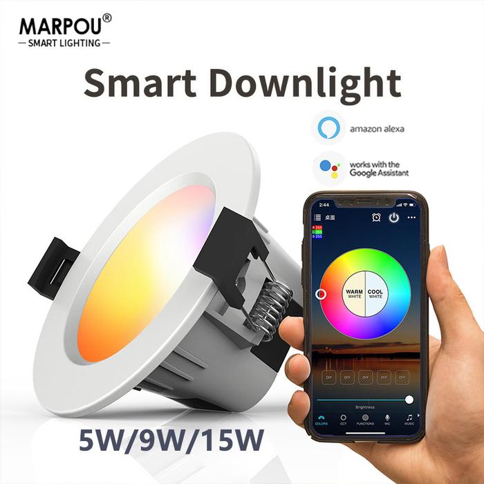 MARPOU RGB Smart Downlight Bluetooth Mesh APP/Voice Control with