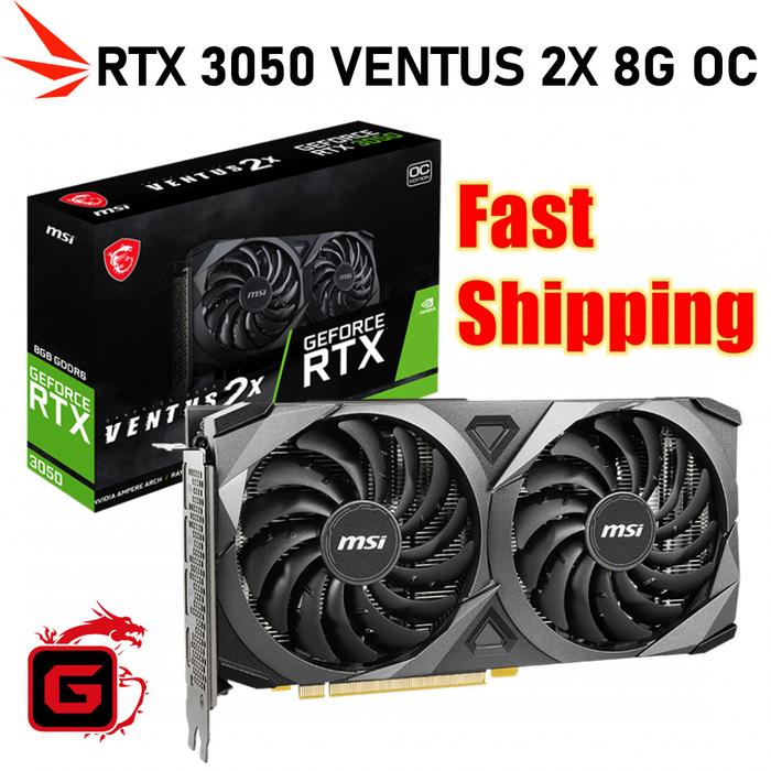 MSI GeForce RTX 3050 GAMING X 8G RTX 3050 Graphics GDDR6 14000MHz