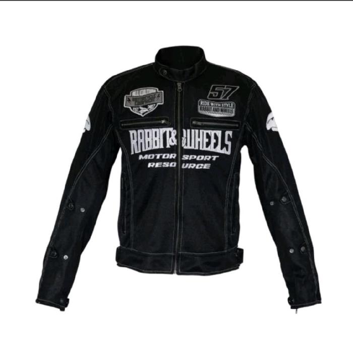Jaket Motor Rabbit And Wheels Motorsport Midnight Jaket Mesh Touring
