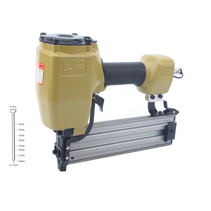 Meite ST64 Pneumatic Nailer Gun Kaki Panjang 18-64 Mm Tipe Gravitasi