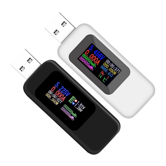 2Pcs USB Tester USB Voltage Checker USB Voltage Tester USB Charger Tester USB Current Meter Tester D
