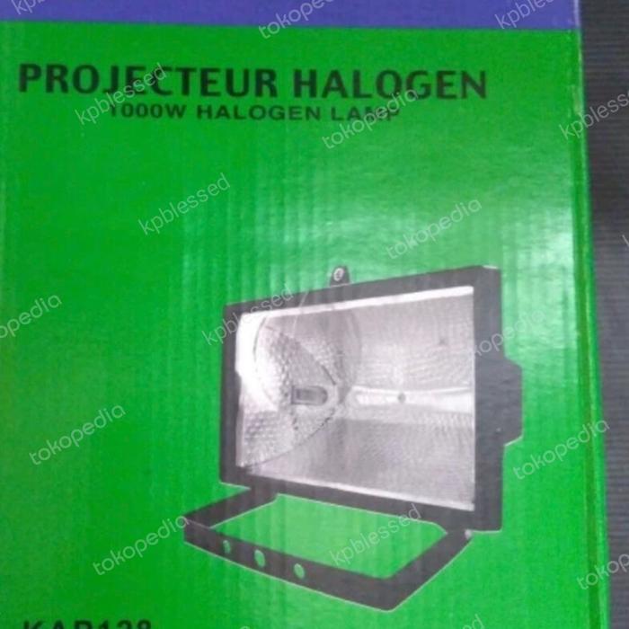 Kap Sorot Halogen /Lampu Tembak 1000 w + lampu Philmax