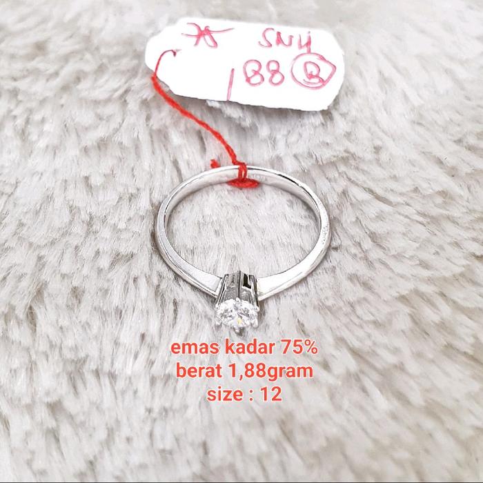 cincin italy solitare m.p New Arrival emas kadar 75% berat 1,88gram size : 12