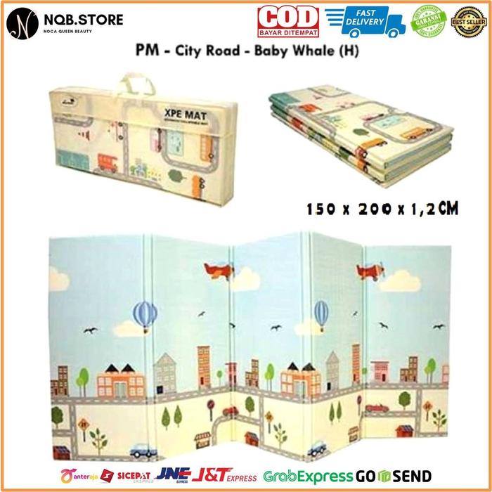 NQB - Playmat Premium Tikar Lipat Karakter Ukuran 180 x 200 Foam Play Mat Baby Kids Yakimura Shimano