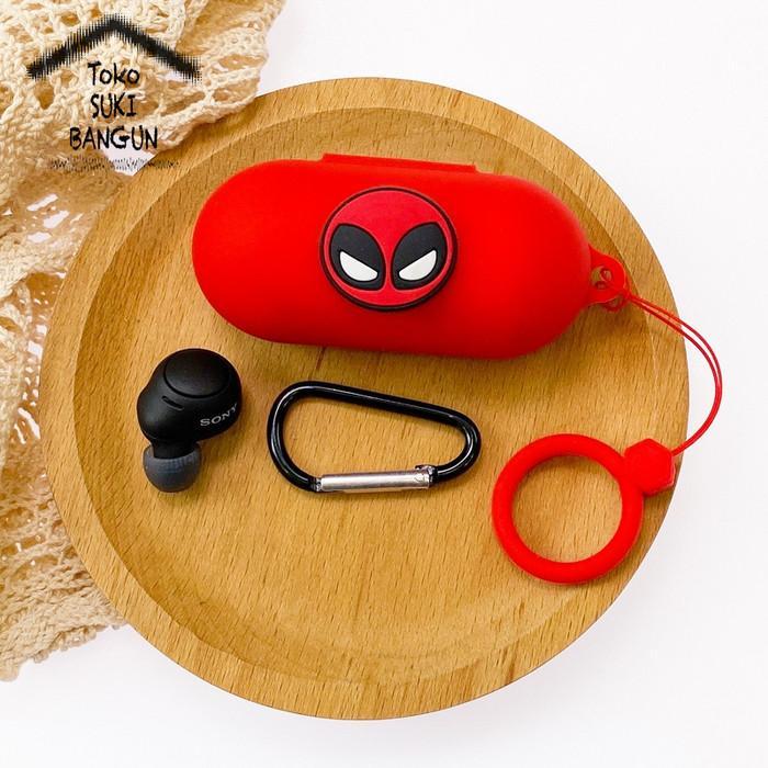 Case untuk Sony WF-C510 Rubber CARTOON HEROES Silicone Cover Casing Pouch Protector WFC510 WF C510