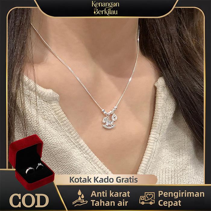 Kenangan Berkilau S925 Perak Murni Kalung Liontin Kuda Kayu untuk Wanita | Model Baru Tahun Kuda 202