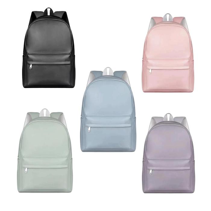 tas ransel ROXY leather kulit kombinasi - tas backpack punggung unisex Pria Wanita Sekolah