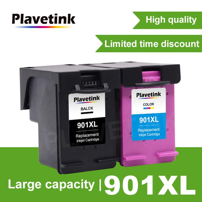 Plavetink Re-manufactured 901XL Cartridge Replacement for HP 901 Ink