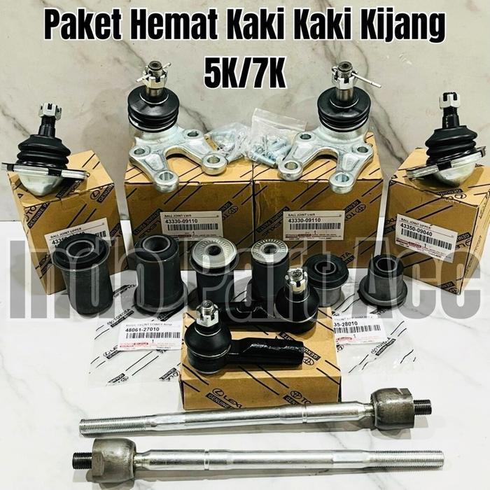 Ball Joint Atas Bawah Bushing Set Tierod Rack End Mobil Toyota Kijang Lgx Kapsul 5K 7K Original