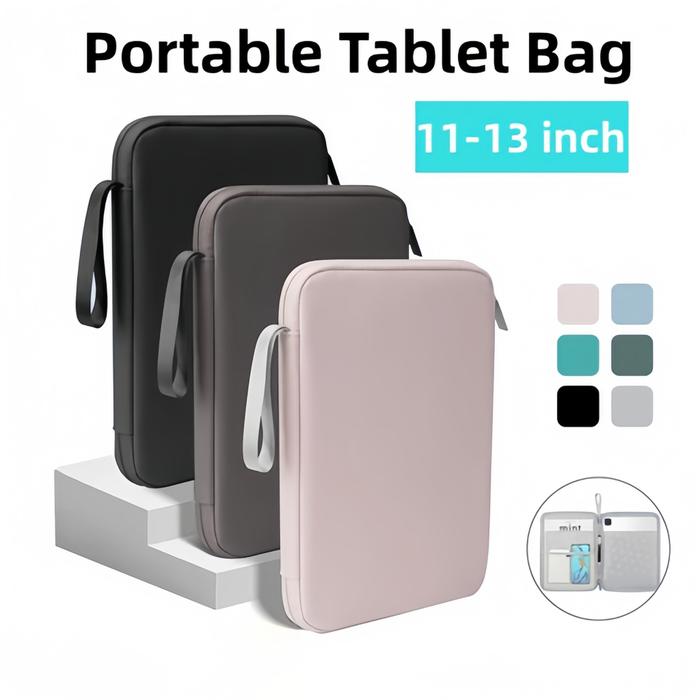 Tas Tablet iPad Pelindung Kulit PU Sleeve Pouch Tablet Case 8-13 inci Waterproof Gore tas multifungs