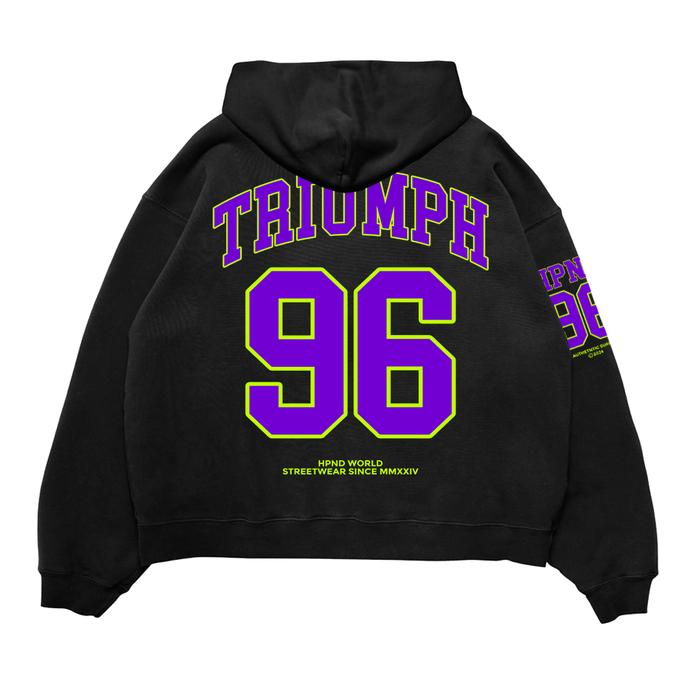 HPND - Sweater Hoodie Boxy Base Ball Fit Original Basic TRIUMPH 96 Fleece Limited Edition Pria Wanit
