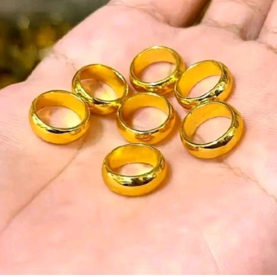 Cincin polos anak titanium terbaru anti karat