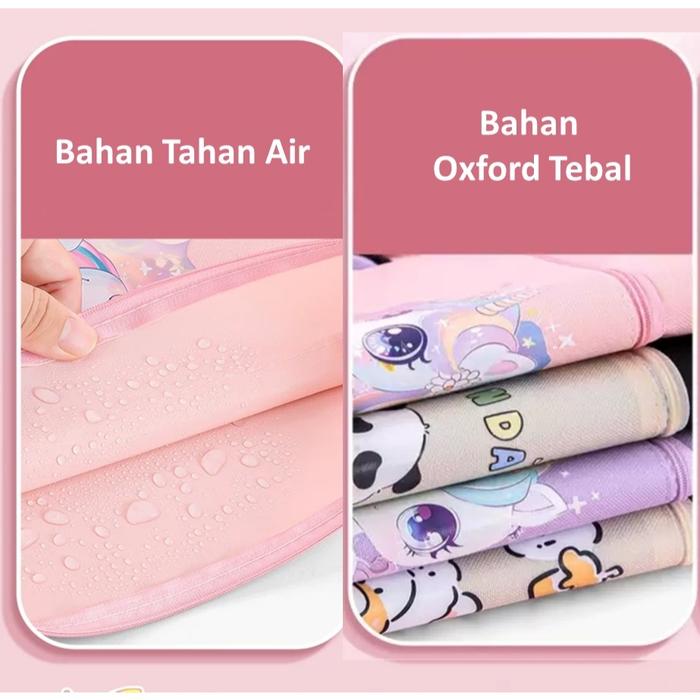 TEMPAT FILE A4 MOTIF KARTUN 2 SEKAT / FOLDER FILE A4 / TEMPAT ALAT TULIS