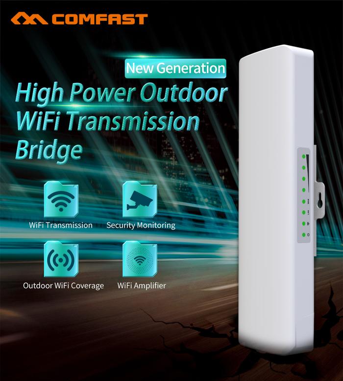 Outdoor WIFI CPE High power 2*14dBi Antenna 3-5KM 2.4G POE RJ45