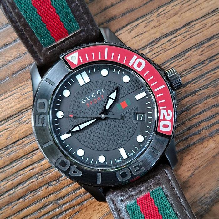 Gucci G timeless sport balck dial