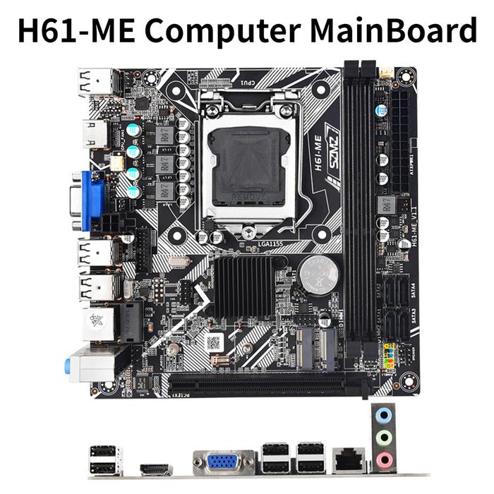 H61-ME mini ITX Motherboard LGA 1155 support NVME M.2 and WIFI