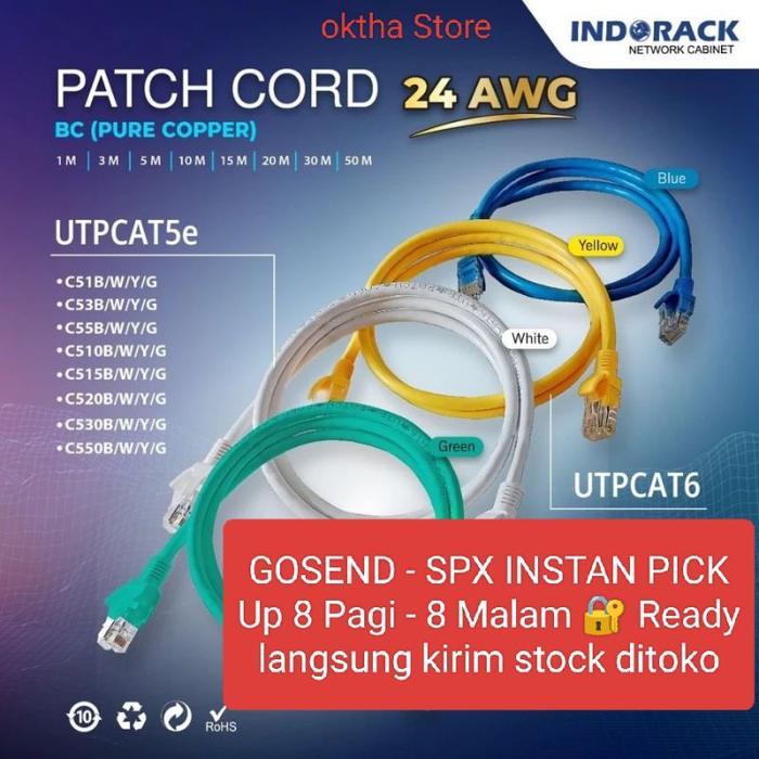 UTP CAT6 CAT 5e Kabel LAN 1 Meter, 2 Meter, 3 Meter RJ45 Kabel Patch Cord 24AWG 4 PAIR CAT 6 CAT 5e 