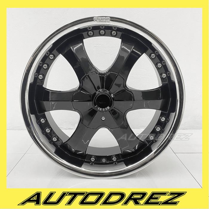 Velg Rado Innova Alphard CRV 4x114 5x114 Ring 18 R18 Black Machine Lip
