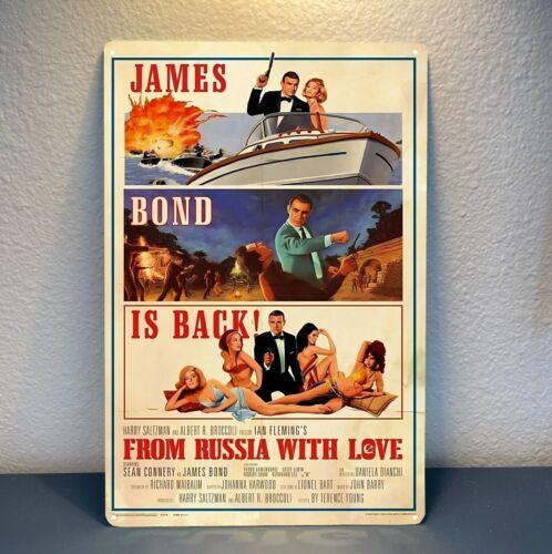 1z,James Bond From Russia With Love Movie Metal Poster Tin Sign 20x30cm Plaque
