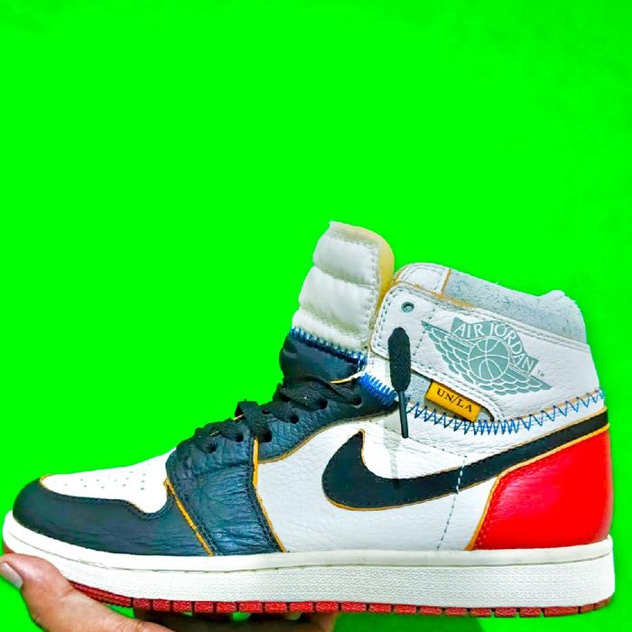 Sepatu Pria Nike Air Jordan Retro Union unla los angeles Black Toe Merah - Shoes, Olahraga, Casual, 