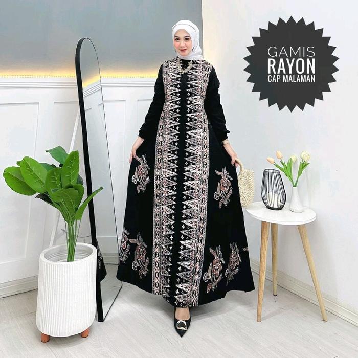 Gamis Rayon Premium Gamis Rayon Viral Gamis Rayon Kekinian Gamis Rayon Baru