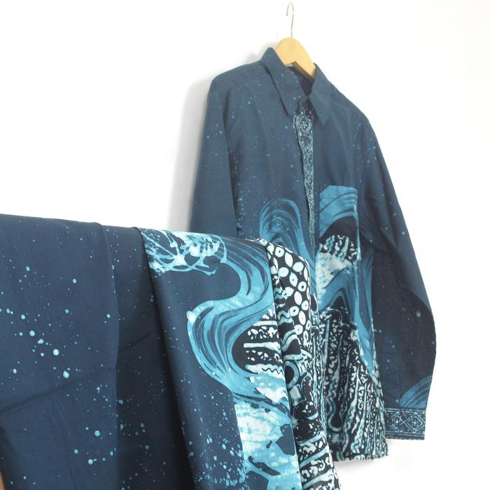Kemeja Batik Pria Motif abstrak