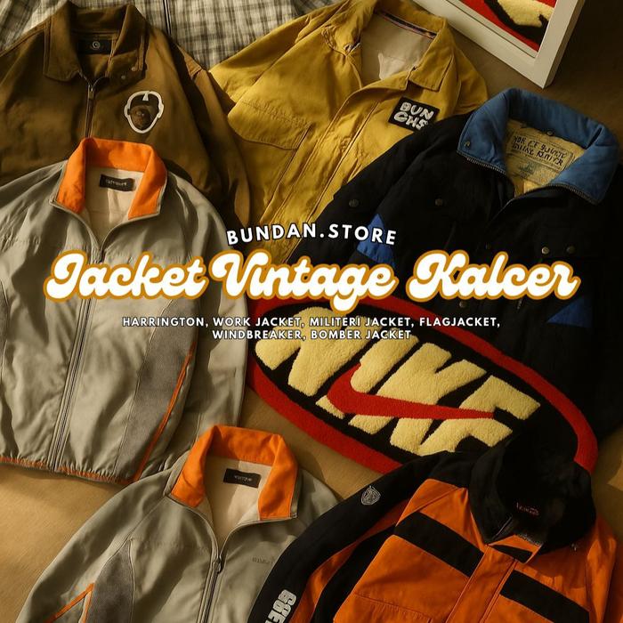 Kode 1 - 50 Jacket Casual | Jacket Vintage | Harrington | WorkJaket | Flanel Kalcer | Windbreaker | 
