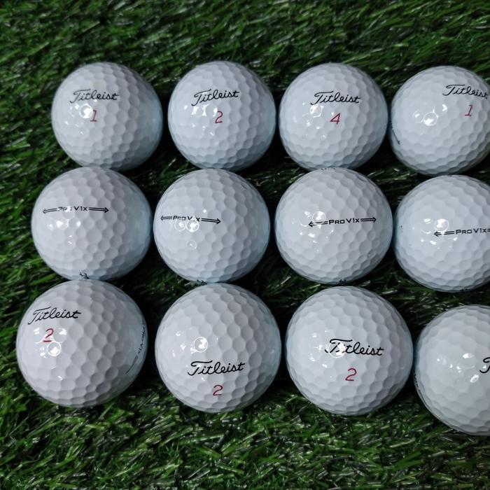 PREMIUM bola golf second Titleist pro v1 dan pro v1x grade A ++ SUPER isi 12pc