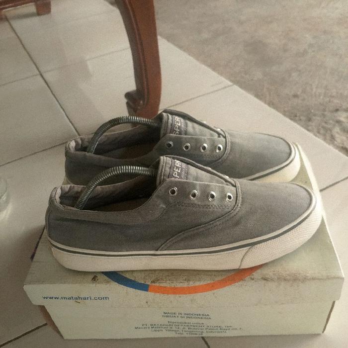 sepatu second branded sperry top-spider slip on size 42.5 original. authentic