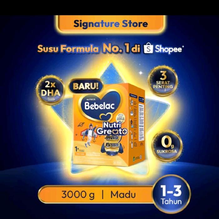 Bebelac 3 Madu 3000gr new Bayi Baby
