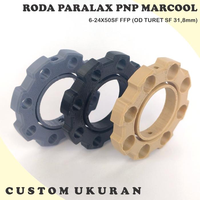roda paralax side wheel marcool 6-24x50 sf ffp