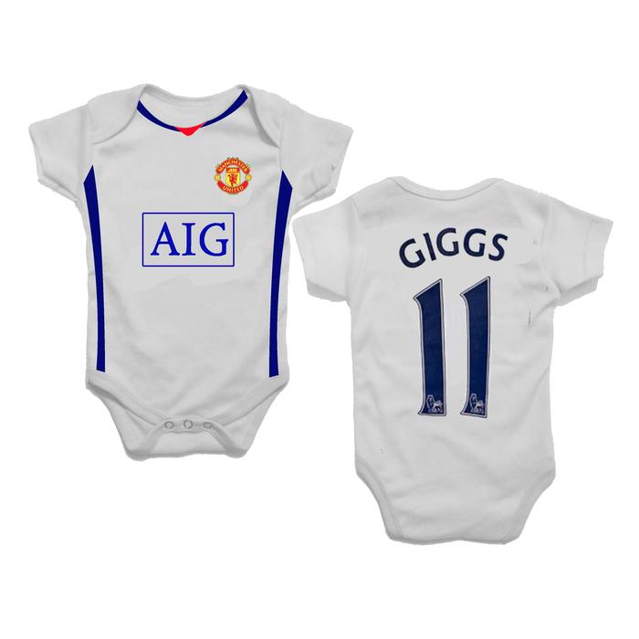 Baju Bayi Bola Jumper Jumpsuit Man UTD Man United Away 2008 2009