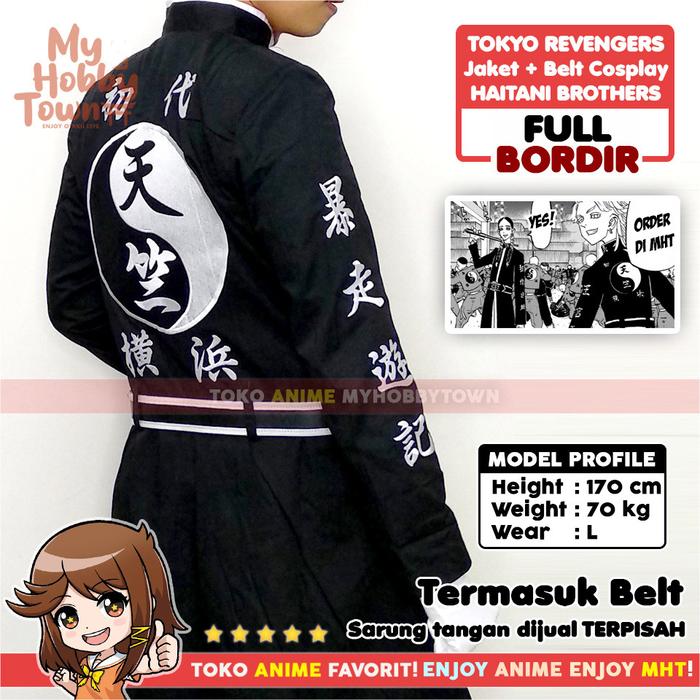 Jaket Parka Jubah Coat Tenjiku Haitani Rindo Ran Tokyo Revengers