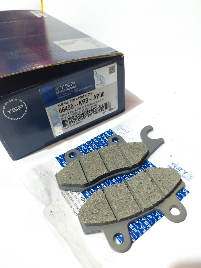 DISCPAD KAMPAS REM DEPAN SUPRA X SMASH SHOGUN KARISMA CS1 SUPRA X 125 06455-KR3-AP00 FCC/YSP