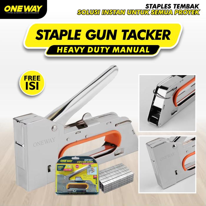 Staples Tembak Staple Gun Tacker Jok Motor Steples Stepler Tembak Top