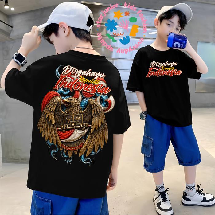 Kaos DIRGAHAYU INDONESIA 81th - Kaos Burung Garuda - Kaos INDONESIA - T-Shirt GARUDA INDONESIA