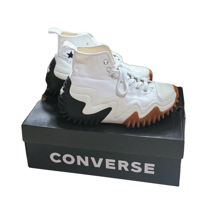 [PRELOVED] Sepatu Merk CONVERSE Run Star Motion High in White (100% Original)