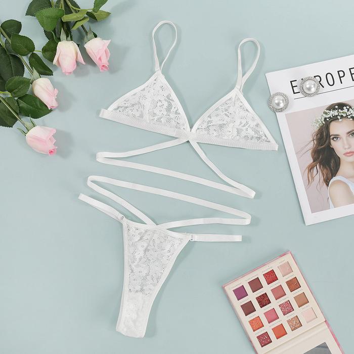 N bh wanita sexy bra set bikini lingerie transparan