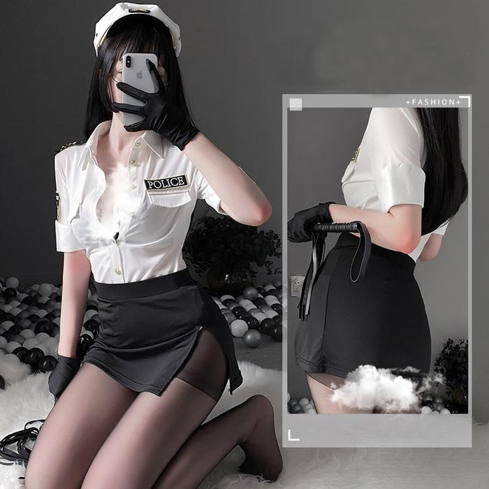 Lingerie Cosplay Bahan Satin Ukuran Besar Model A539