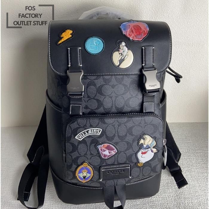 Tas Ransel CC036 Track New Men's Backpack Disney Limited Edition Collaboration Backpack Book Bag